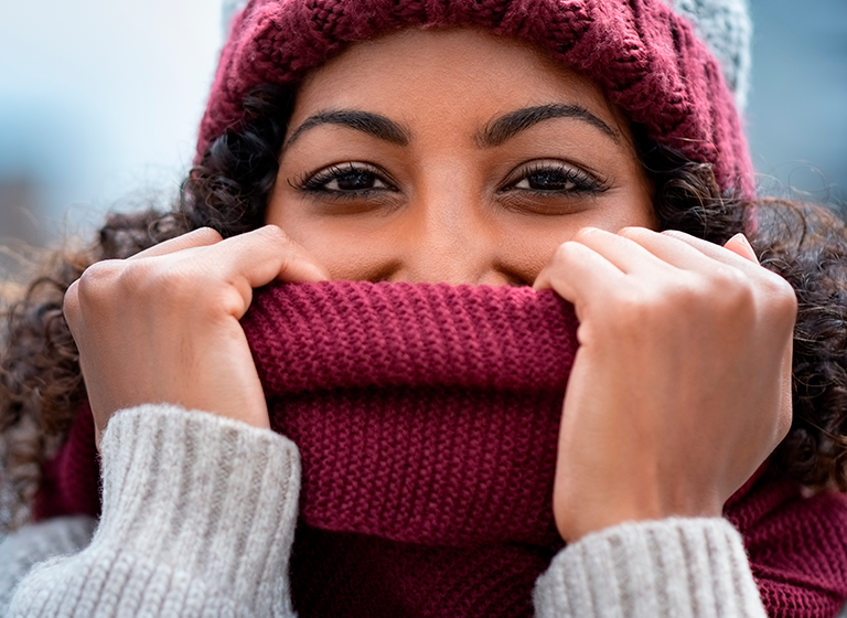 Gotas para los ojos en invierno